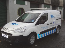 Van Livery design and installed by Glasgowbanners.co.uk